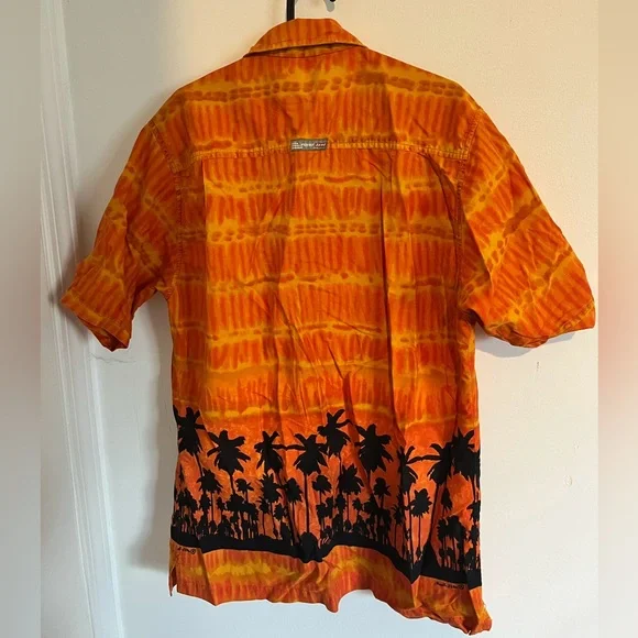 Orange Point Zero Button Down - Picture 2 of 2